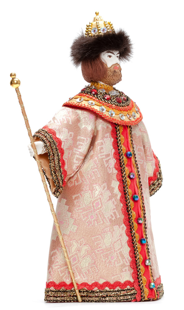 Boris Godunov Tsar of Russia hand made Porcelain Doll with a Staff - 11 Inches (by Le Russe)
