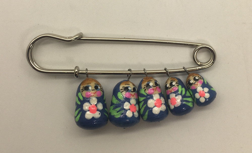U Matryoshkas Brooch