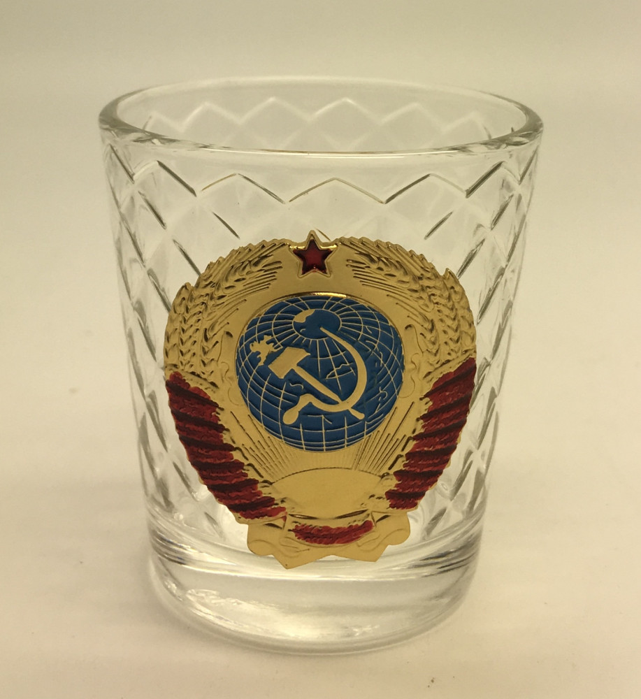 USSR Coat of Arms Decanter and Glasses Set