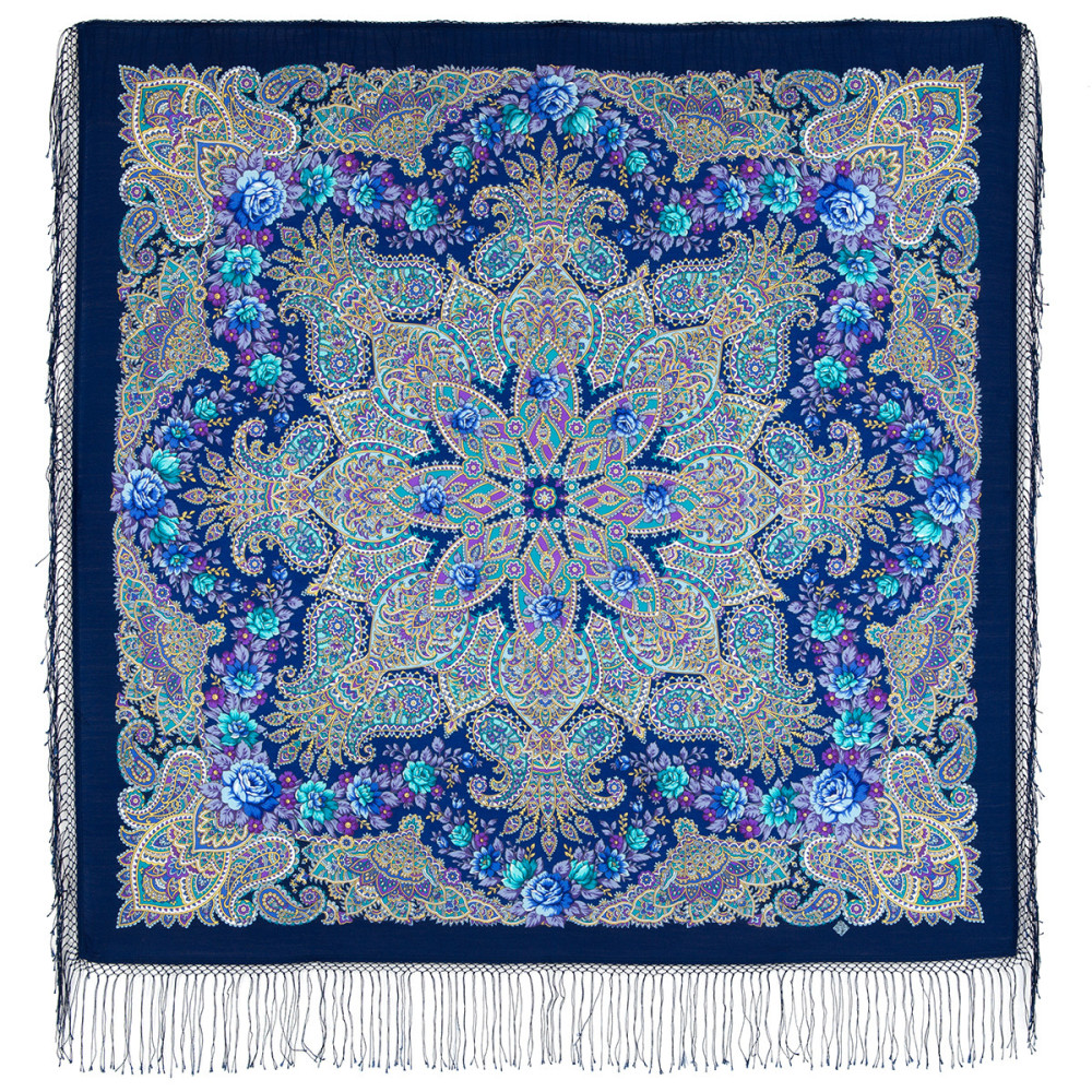 Shop Double-Thread Woolen Yarn Scarves with Knitted Silk Fringe 135x135 cm Платок «Ласковое солнце» online at Skazka.site | Eligible for fast shipping and free returns. Платок «Ласковое солнце»