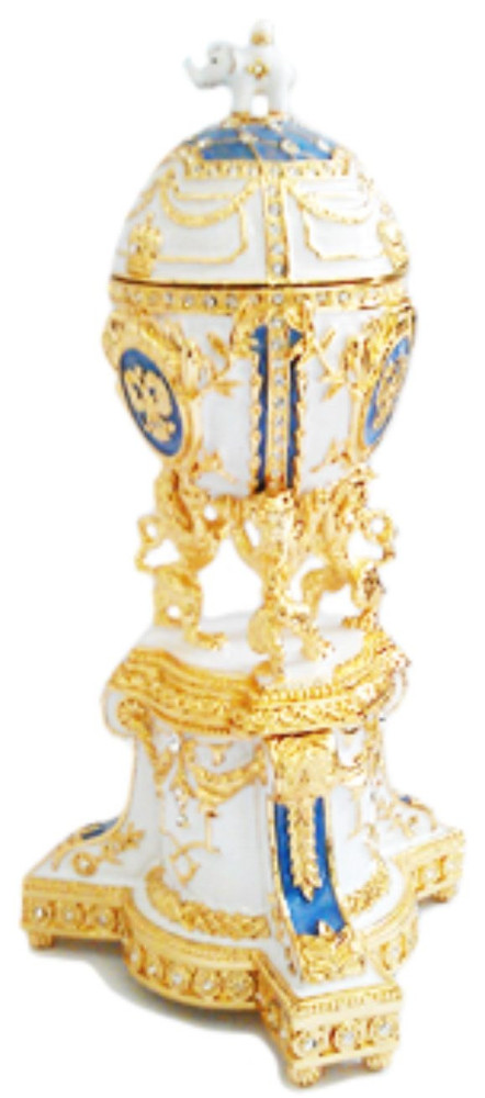 140 mm White Royal Danish Easter Egg
