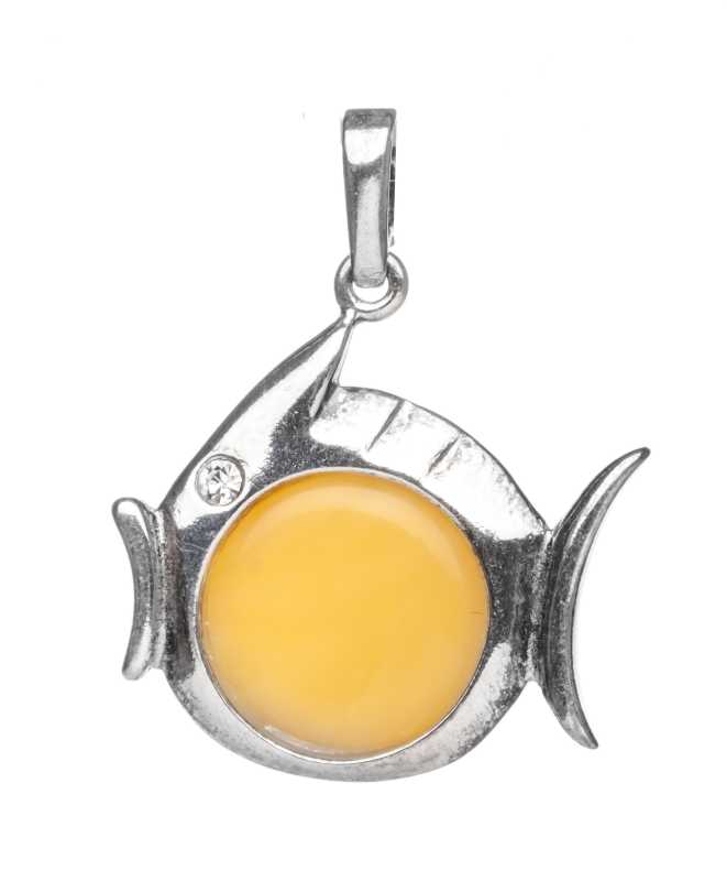 5 g Fish Baltic Amber Pendant