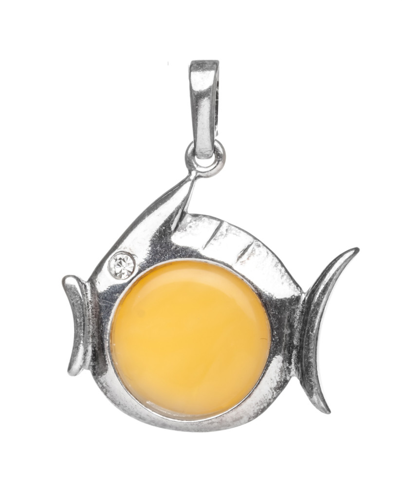 5 g Fish Baltic Amber Pendant