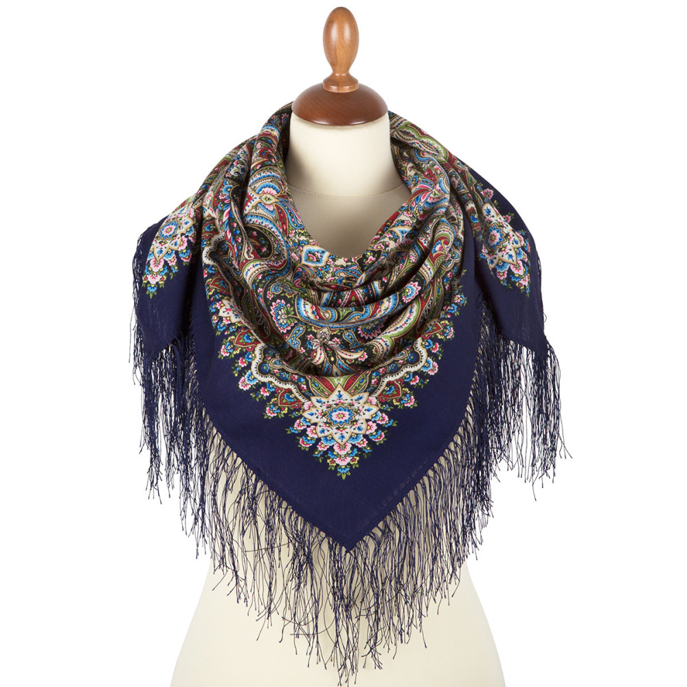 Shop Woolen Scarves with Silk Fringe 89x89 cm Платок «Розмарин» online at Skazka.site | Eligible for fast shipping and free returns. Платок «Розмарин»