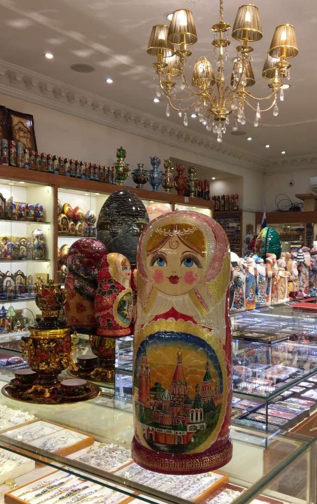 720 mm Moscow Churches Hand painted Russian Matryoshka doll 50 pcs (by Valery Studio)