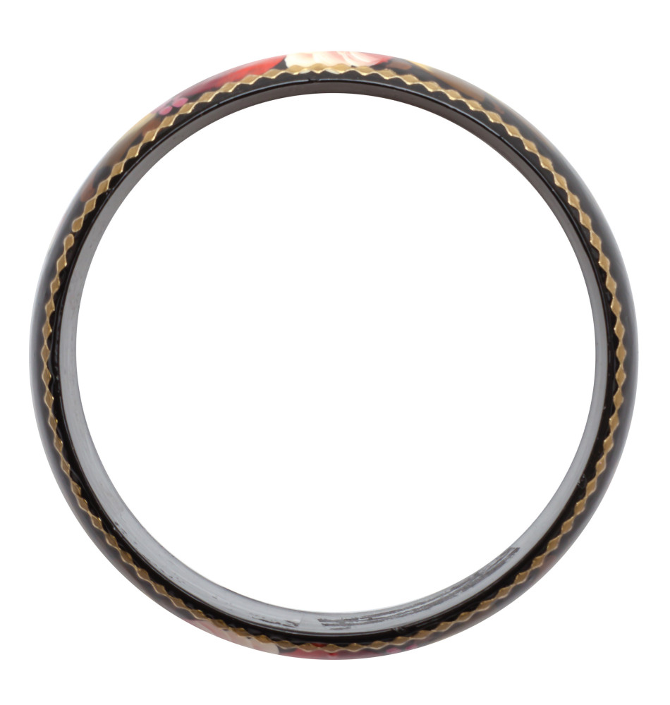 80x20 mm Zhostovo Hand Painted Bracelet (by Lada Workshop)