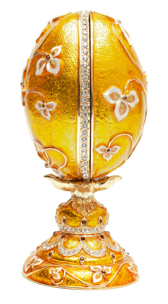 140 mm Golden Easter Egg with the Basket