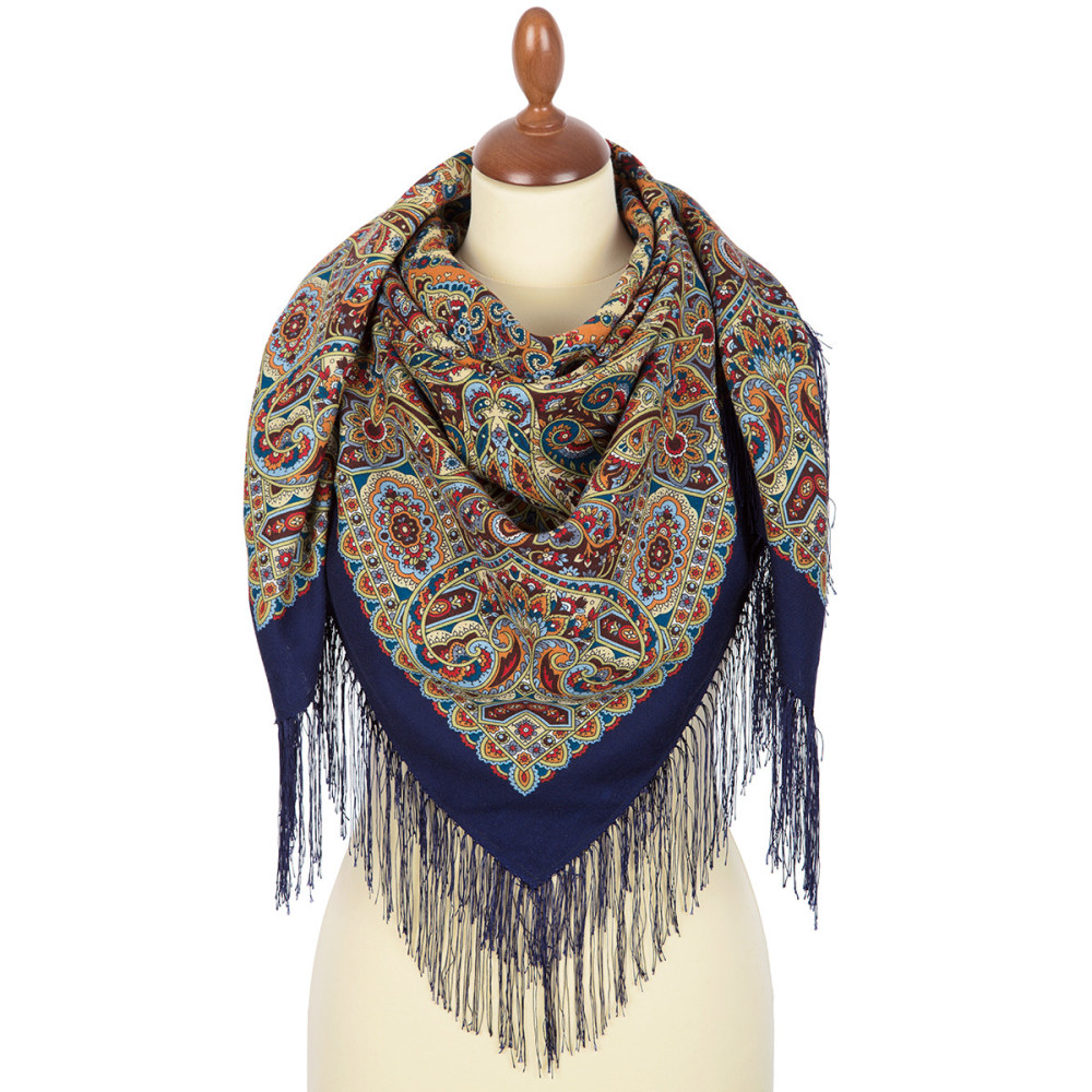 Shop Double-Thread Woolen Yarn Scarves 110х110 cm Платок «Рождественский пряник» online at Skazka.site | Eligible for fast shipping and free returns. Платок «Рождественский пряник»