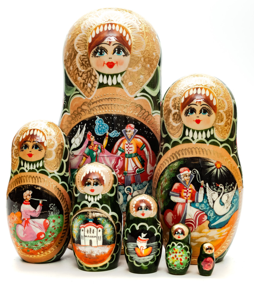 Shop Exclusive Nesting Dolls 210 mm Russian Fairytale handpainted Wooden Matryoshka Doll 7 pcs (by Valery Crafts) online at Skazka.site | Eligible for fast shipping and free returns. 210 mm Russian Fairytale handpainted Wooden Matryoshka Doll 7 pcs (by Valery Crafts)