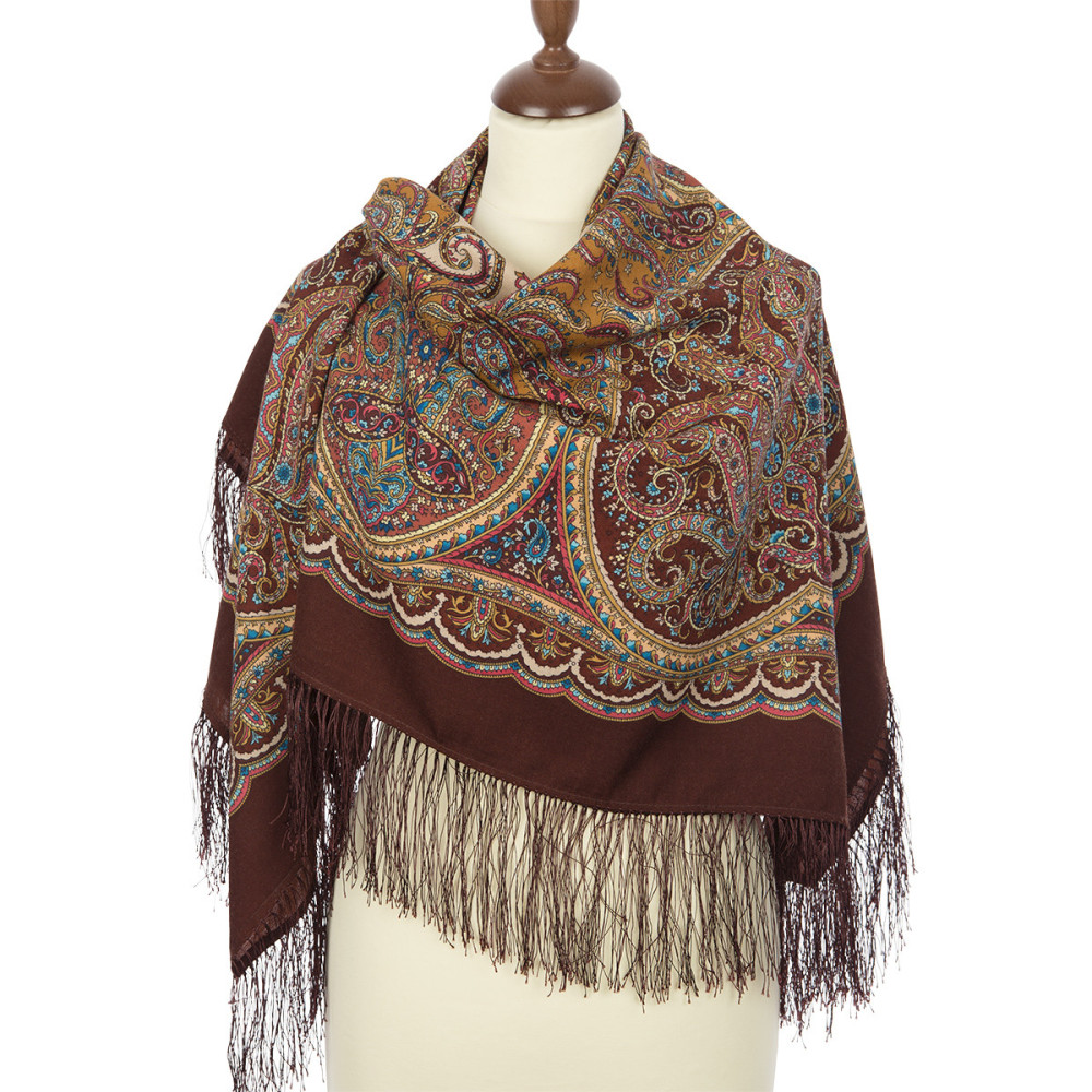 Shop Double-Thread Woolen Yarn Scarves 110х110 cm Платок «Ночная серенада» online at Skazka.site | Eligible for fast shipping and free returns. Платок «Ночная серенада»