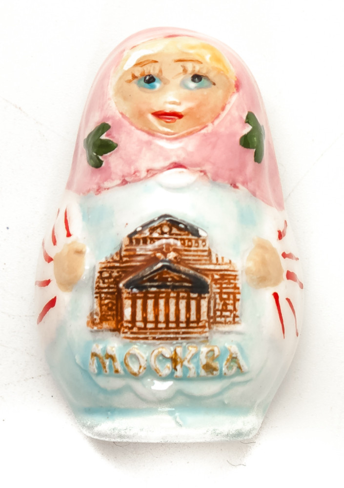Matryoshka Ceramic Fridge Magnet (by Skazka)