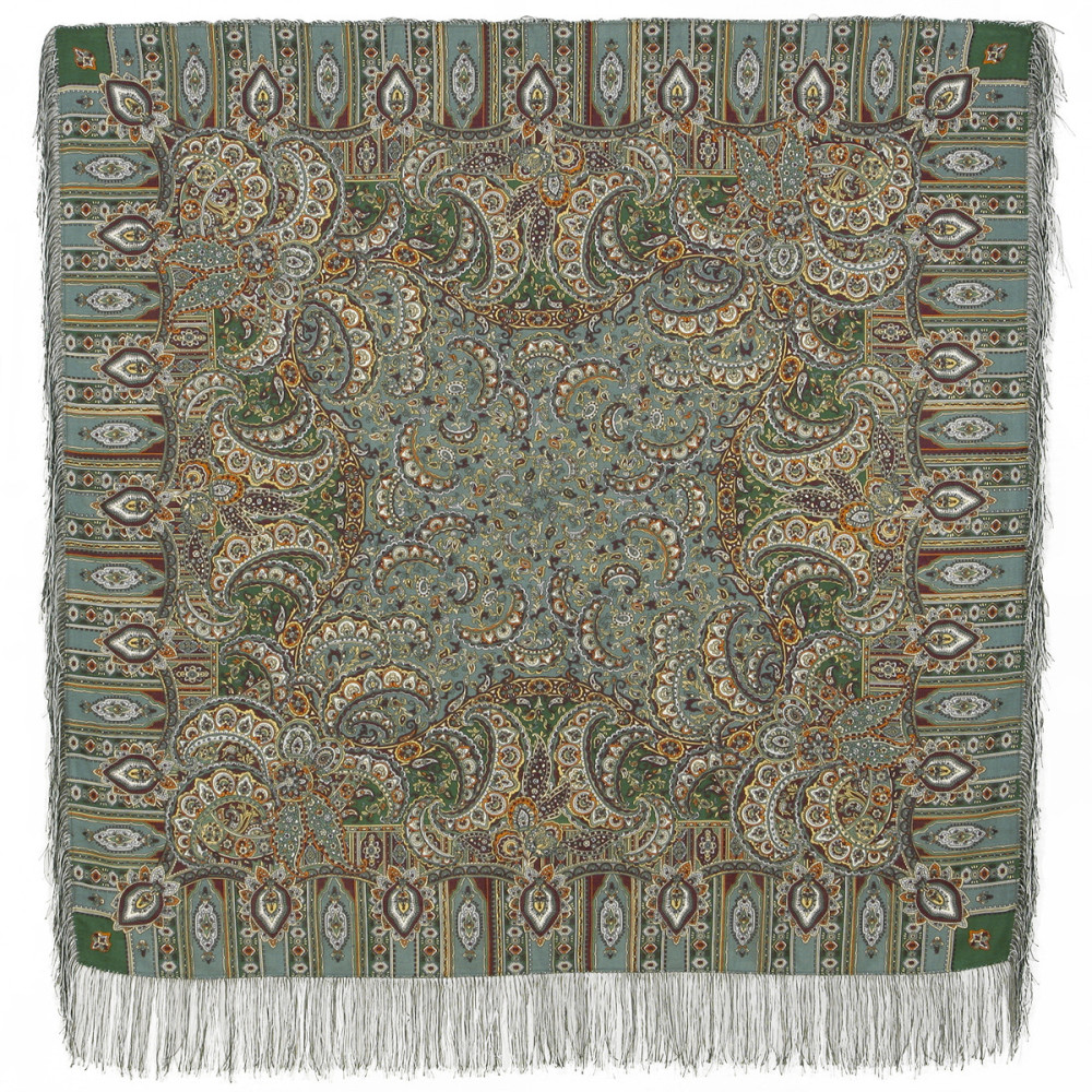 Shop Woolen Scarves with Silk Fringe 125x125 cm Платок «Садко» online at Skazka.site | Eligible for fast shipping and free returns. Платок «Садко»