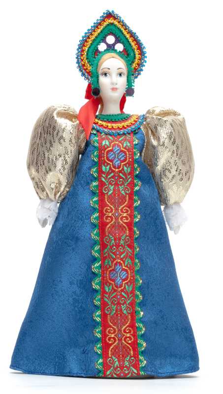 270 mm Russian Girl in a Dress Porcelain Statue Doll (by Le Russe)
