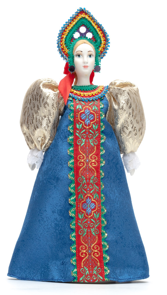 270 mm Russian Girl in a Dress Porcelain Statue Doll (by Le Russe)