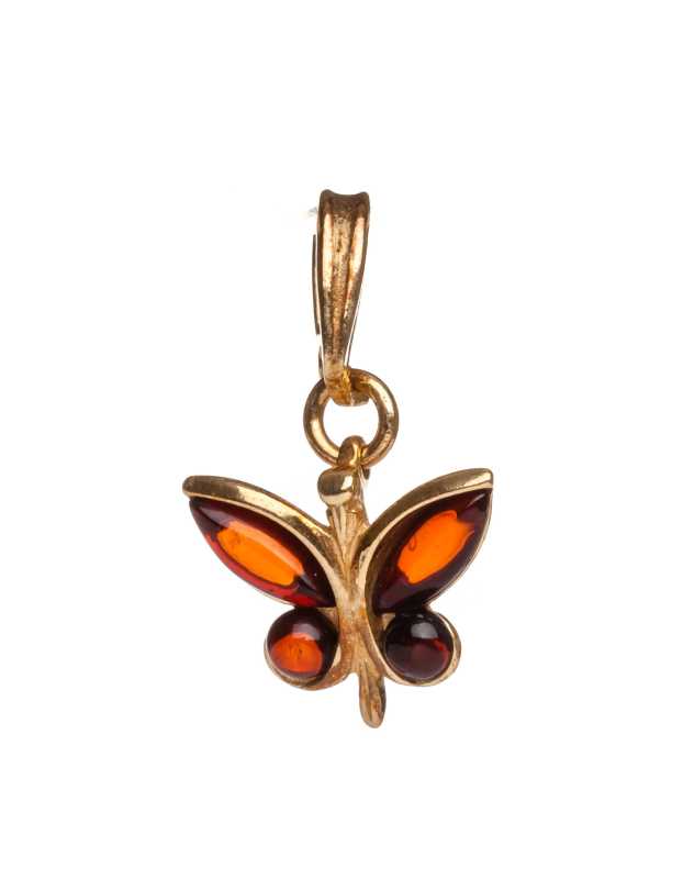 2 g Butterfly Baltic Amber Pendant