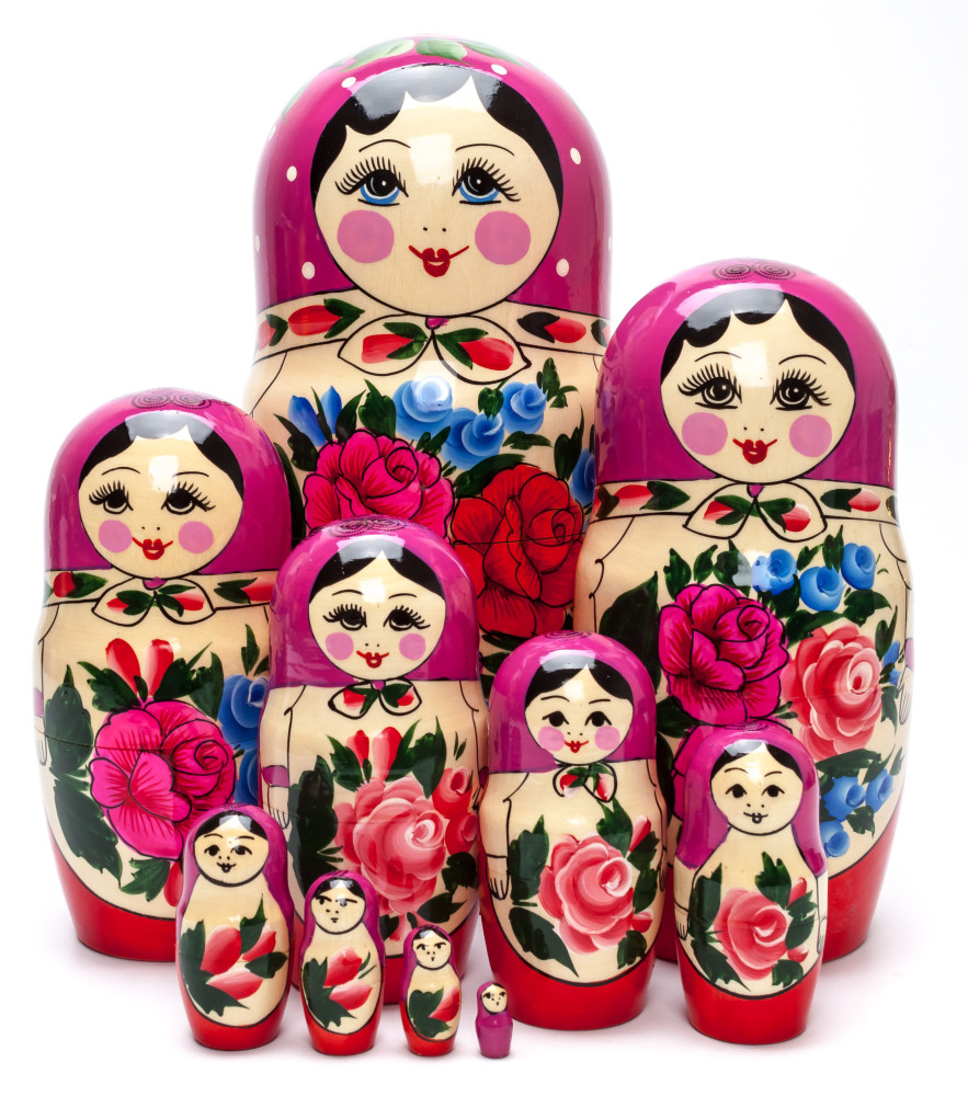 Pink 10pcs Semenovskaya