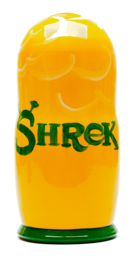 180mm Shrek Hand Painted Matryoshka Doll 5 pcs (by Konstantin Studio)
