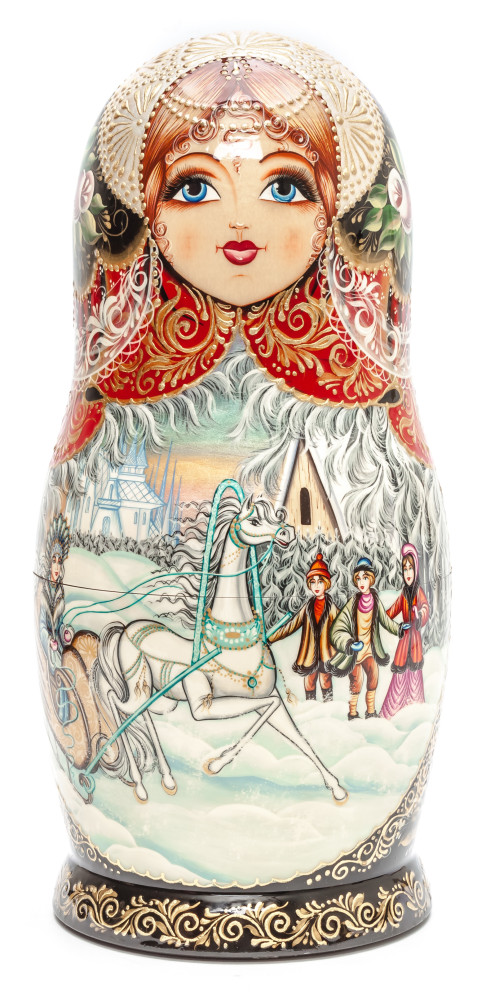 Shop Exclusive Nesting Dolls 320 mm The Snow Queen handpainted Wooden Matryoshka Doll 10 pcs (by Skazka) online at Skazka.site | Eligible for fast shipping and free returns. 320 mm The Snow Queen handpainted Wooden Matryoshka Doll 10 pcs (by Skazka)