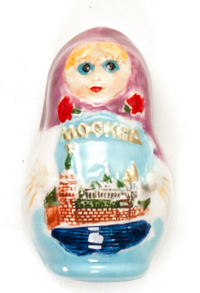 Matryoshka Ceramic Fridge Magnet (by Skazka)