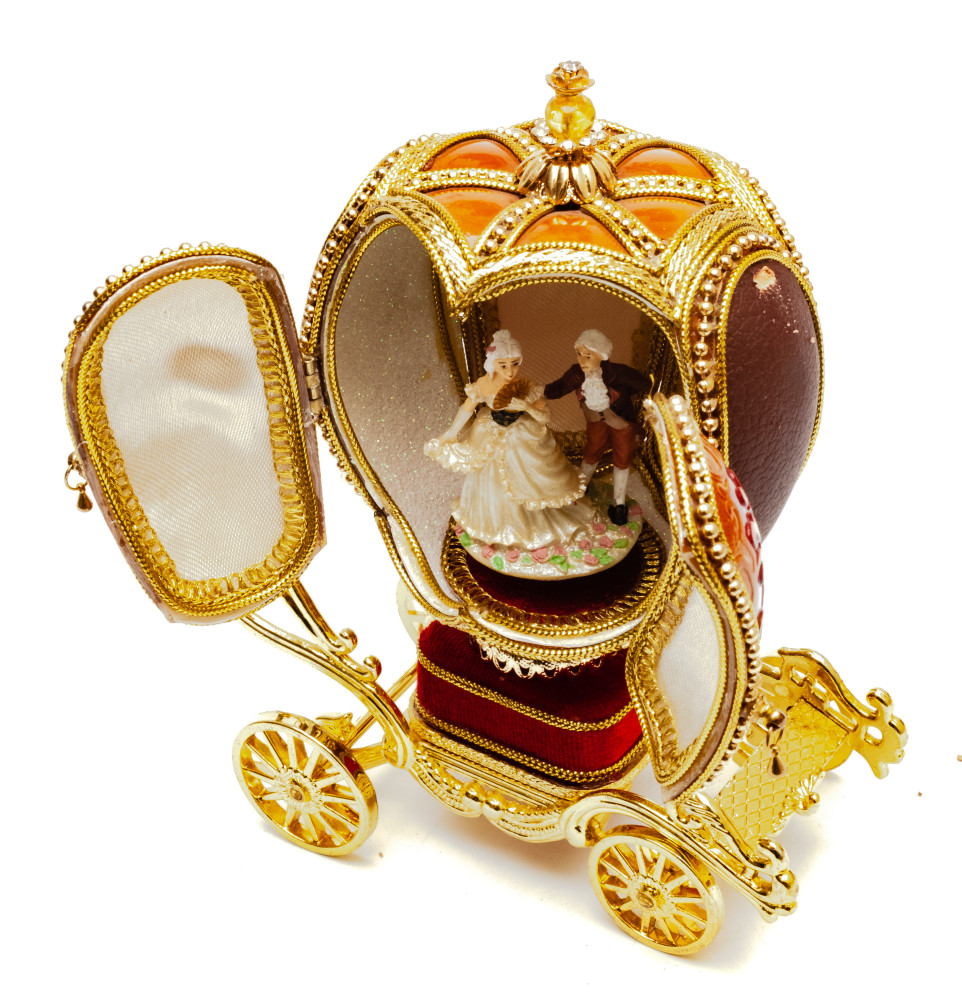 160 mm Pumpkin Carriage Music Easter Egg