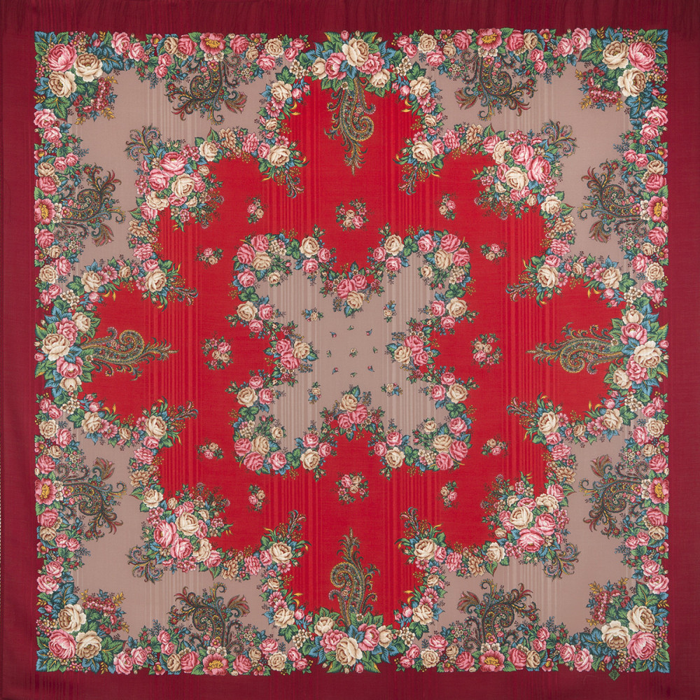 Shop Woolen Scarves with Warp and Silk Fringe 146x146 cm Платок «Спящая красавица» online at Skazka.site | Eligible for fast shipping and free returns. Платок «Спящая красавица»