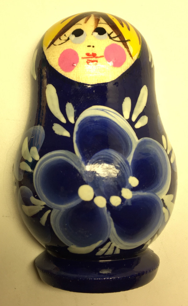40x65 mm Russian Matryoshka hand painted Wooden Fridge Magnet (by Oleg Magnets)