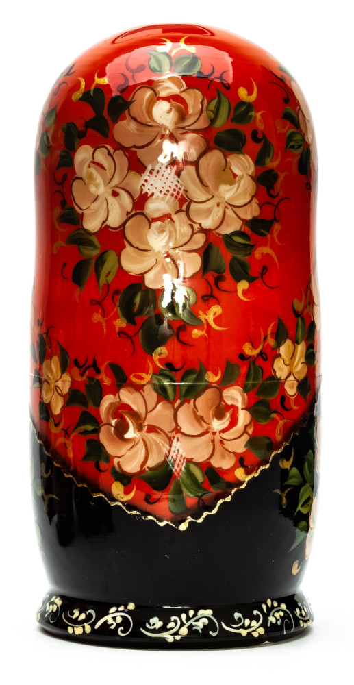  170 mm Morning in a Pine Forest hand painted on wooden Matryoshka doll 5 pcs (by A Studio)