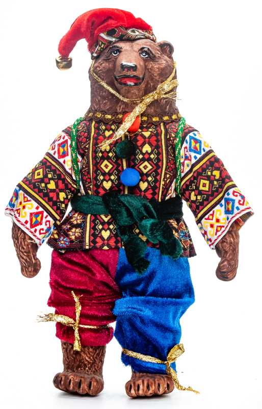 Bear in a Fancy Dress Porcelain Figurine