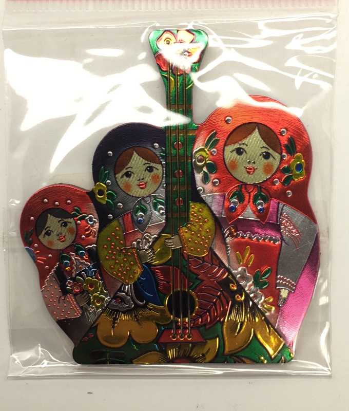 Matryoshka Balalaika Fridge Magnet