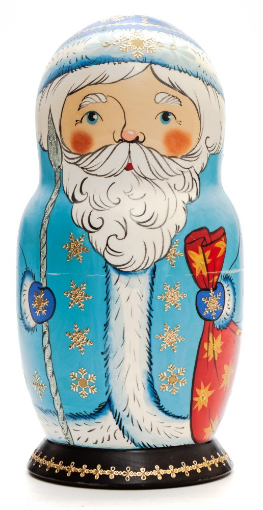 Shop Exclusive Nesting Dolls 160 mm Santa Claus hand painted Traditional Russian Wooden Matryoshka doll 5 pcs (by Sergey Malyutin) online at Skazka.site | Eligible for fast shipping and free returns. 160 mm Santa Claus hand painted Traditional Russian Wooden Matryoshka doll 5 pcs (by Sergey Malyutin)