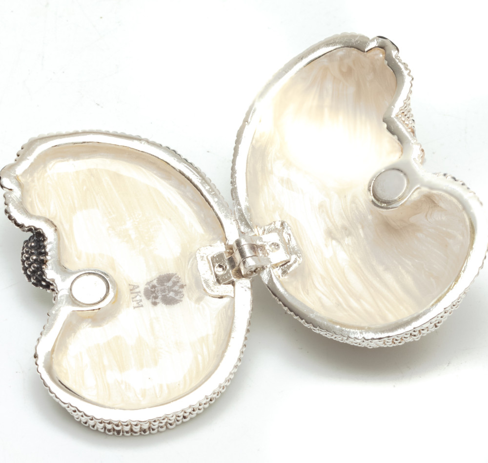 50 mm Small Cat Silver Jewellery Box