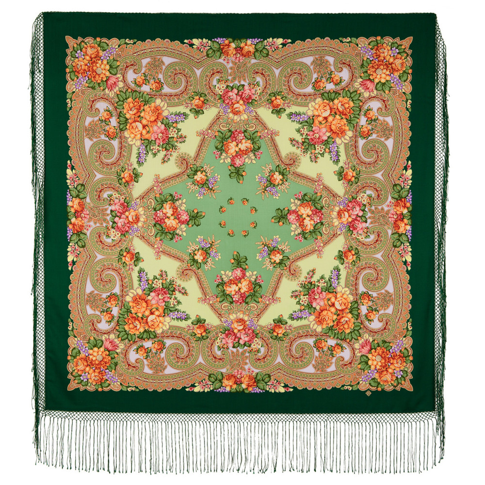 Shop Thick Woolen Fabric Shawls with Silk Fringe 148x148 cm Шаль «Лабзинский» online at Skazka.site | Eligible for fast shipping and free returns. Шаль «Лабзинский»