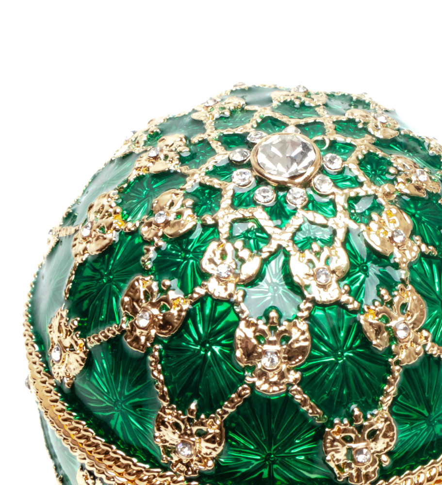 80 mm Clock and Green Imperial Coronation Music Easter Egg