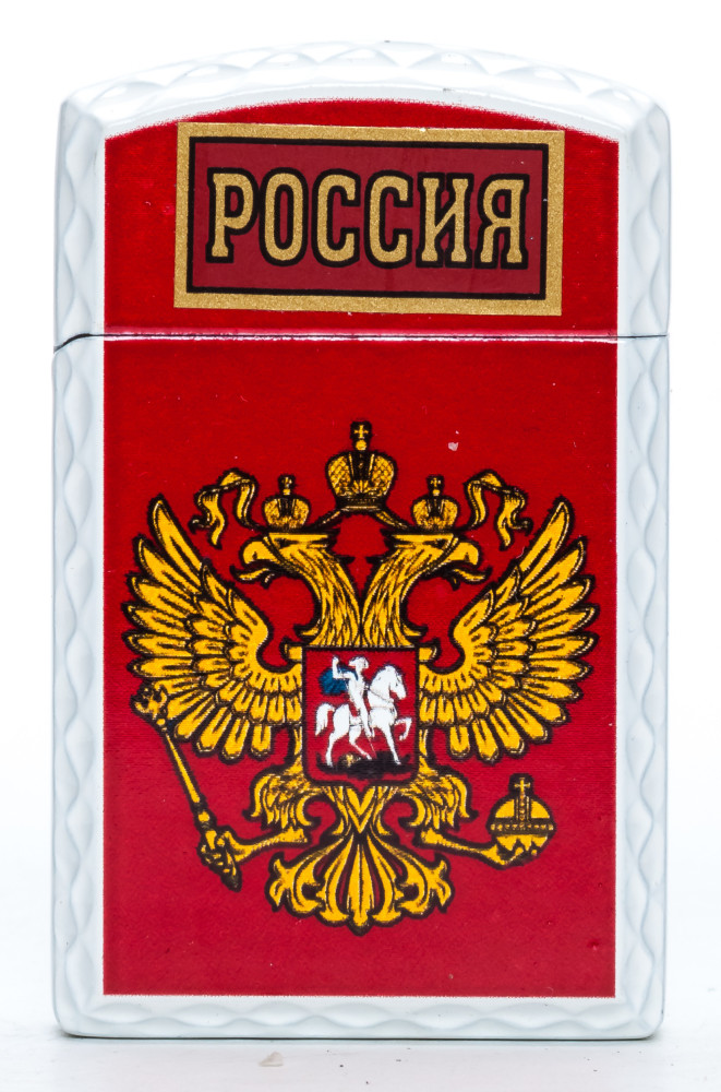 Russia Coat of Arms Gas Metal Lighter (by Sergio Accendino)