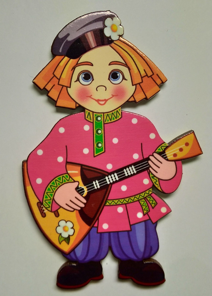 85x55 mm Balalaika Player (by Birch Gifts)