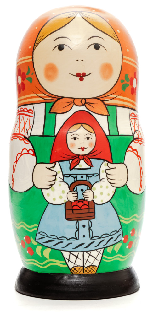 Shop Exclusive Nesting Dolls 160 mm Mother with Daughter hand painted Traditional Russian Wooden Matryoshka doll 5 pcs (by Igor Malyutin) online at Skazka.site | Eligible for fast shipping and free returns. 160 mm Mother with Daughter hand painted Traditional Russian Wooden Matryoshka doll 5 pcs (by Igor Malyutin)