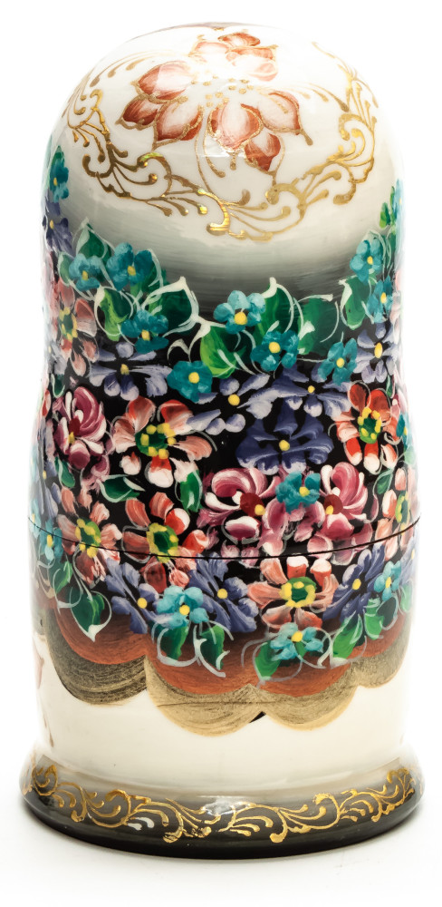 120 mm Moscow Saint Basil Cathedral hand painted wooden Matryoshka doll 5 pcs (by A Studio)