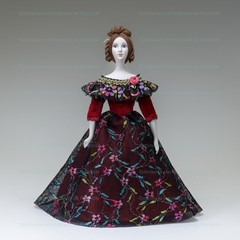 Russian Beauty hand made Porcelain Doll in a Ball’s Dress - 11 Inches (by Le Russe)