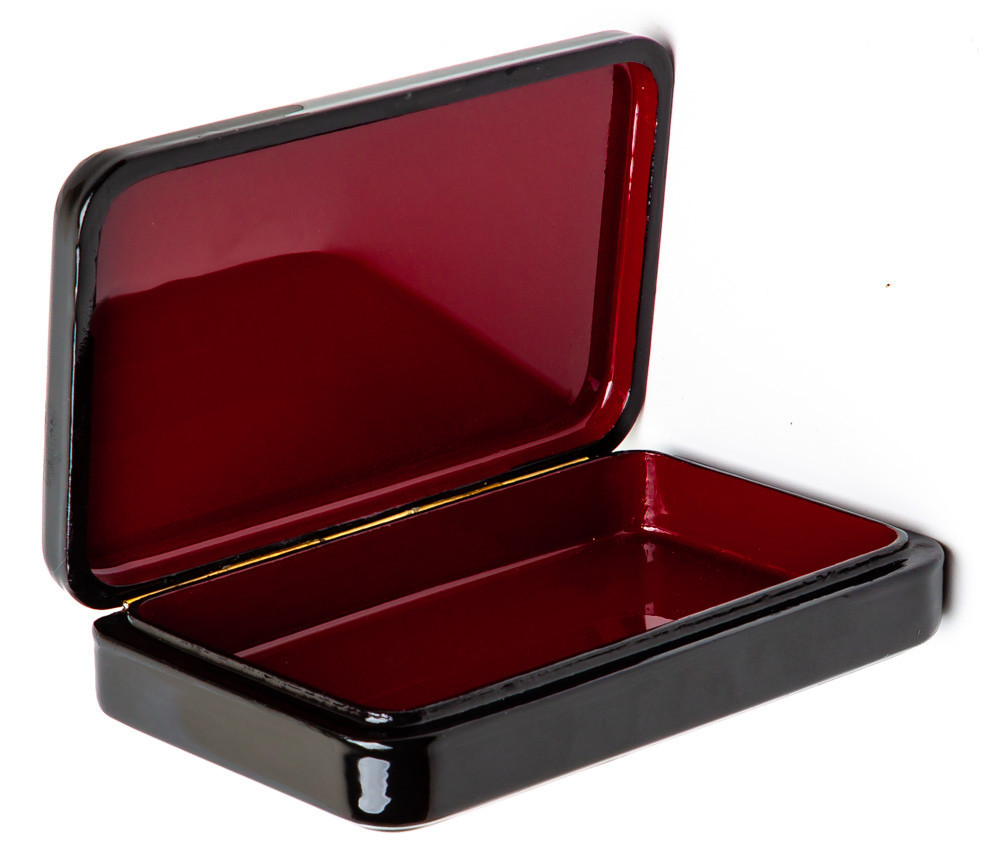 150x90mm Moscow Kremlin hand painted lacquered jewelery box (by Tatiana Shkatulka Crafts)