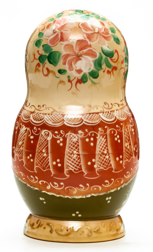 160 mm Ruslan and Lyudmila hand painted on Wooden Matryoshka doll 5 pcs (by A Studio)