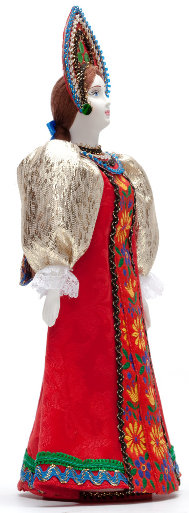 Russian Beauty hand made Porcelain Doll in Kokoshnik - 11 Inches (by Le Russe)