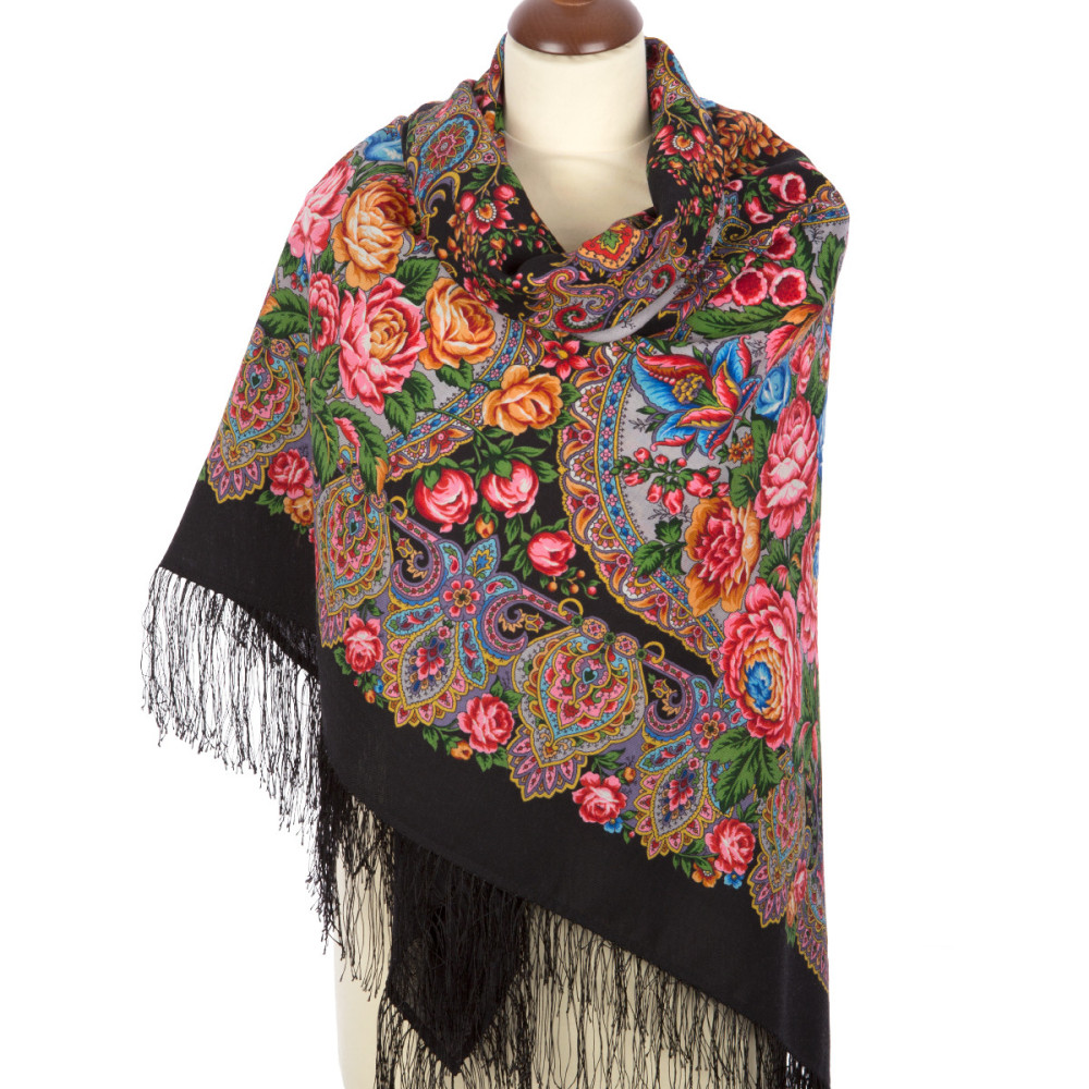 Shop Woolen Scarves with Silk Fringe 146x146 cm Платок «Медовый полдень» online at Skazka.site | Eligible for fast shipping and free returns. Платок «Медовый полдень»