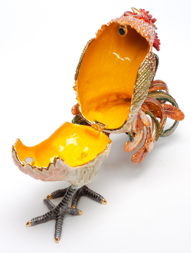 200 mm Cockerel Jewellery Box