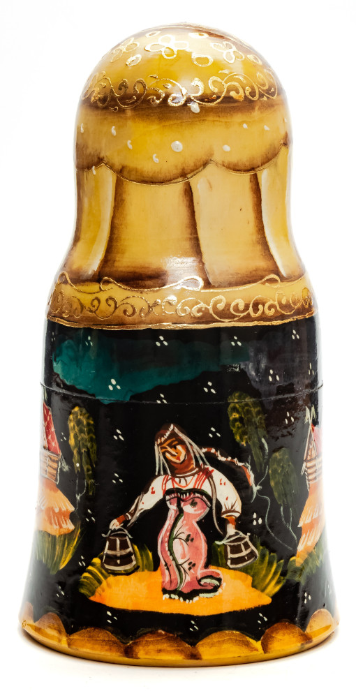 Shop Exclusive Nesting Dolls 180mm Russian Troika hand painted Matryoshka round Doll 5pcs (by Skazka) online at Skazka.site | Eligible for fast shipping and free returns. 180mm Russian Troika hand painted Matryoshka round Doll 5pcs (by Skazka)