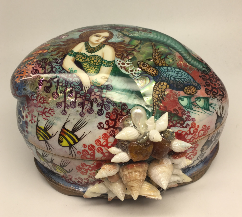 Mermaid Lacquered Box from Kholui