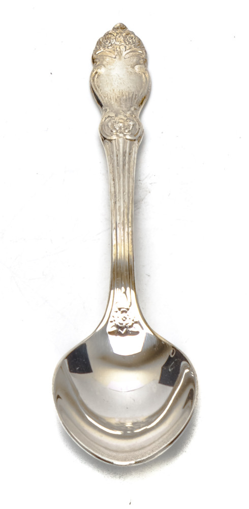 Snt Basil Cathedral Silver Plated Brass Tea Glass Holder with Faceted Glass and Silver Plated Spoon (by Kolchugino)