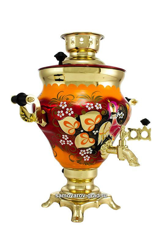 Wood Grouse Hand Painted Electric Samovar Kettle