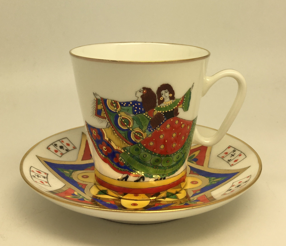 Gypsy Dance Hand Painted Coffee Cup