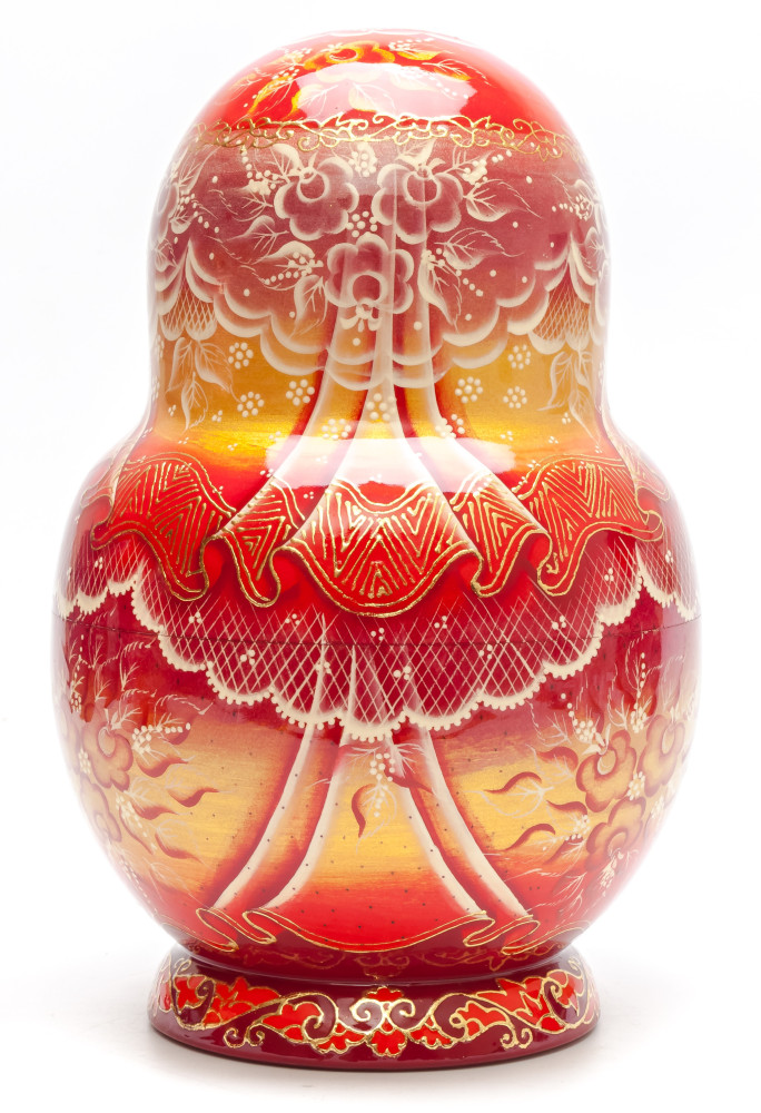 240mm Russian Fairytale hand painted Matryoshka round Doll 15 pcs (by Skazka)