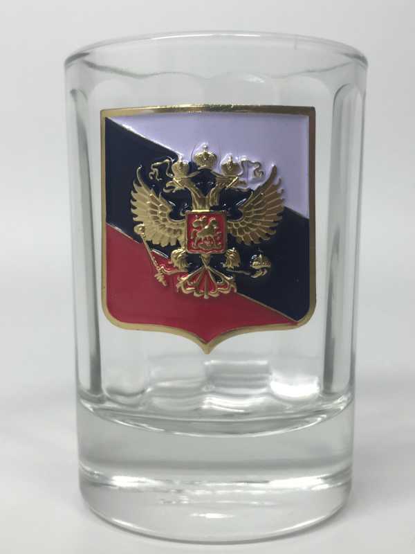 Russia Emblem Shot Glass